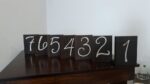 Wood table number
