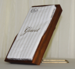 Brown Wood Square Napkin Holder