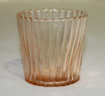 Vintange Pink Glass Votive