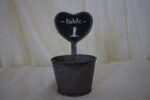 Bucket With Heart Table Number