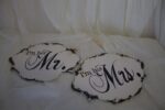 Shabby Round Mr. & Mrs. Sign