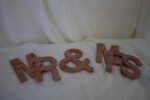 Mr. & Mrs. Bold letters