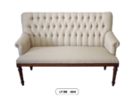 Capitonné Loveseat in Beige
