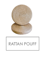 Rattan Pouff