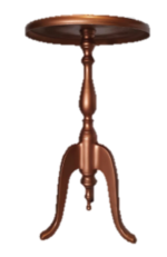 Round Metal Pedestal Side Table