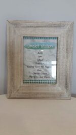 White Distress Frame