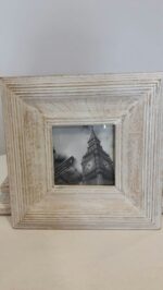 White Distress Frame