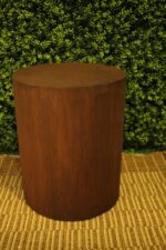 Round Wooden Side Table
