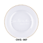 Round with gold beads