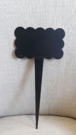 Black cloud metal sign