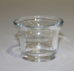 Clear Open Glass Votive
