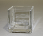 Clear Square Glass Votive