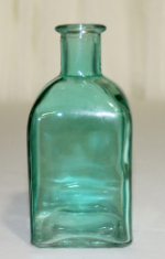 Aqua Glass Wide Bottle