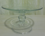Clear Knot Cake Stand 7"