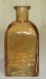 Peach Glass Wide Bottle
