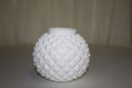 Milky White Low flower vase