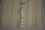 White distress candle holder tall