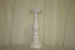 White distress candle holder medium
