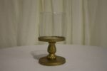 Gold metal cylinder base medium