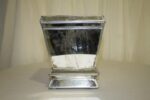 Silver acrylic square small  flower vase