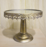 Shabby Mirror metal round cake