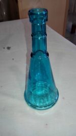 Blue Glass Conical  bottle