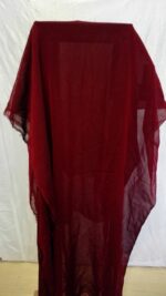 Mandap Burgundy Chiffon Roof