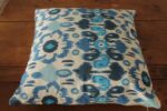 Pillowcase Ikat Navy Blue & Turquoise 19"x19"