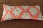 Pillowcase Ikat Orange & Pink Cotton 11"x23"
