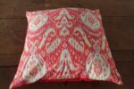 Pillowcase Ikat Orange & Pink Cotton 19"x19"