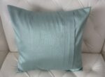 Pillowcase Shantung w/1 Line  Aqua Sea Foam 15"x15"