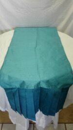 Runners Shantung Turquoise w/Freel
