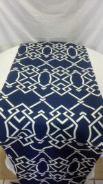 Runners Lino Navy Blue w/ Damask Off White