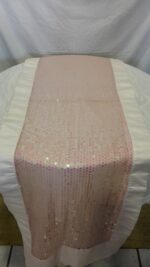 Runners Sequins & Peau de Soie Baby Pink