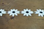 Black & White Flower Trimming 2"