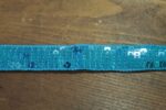 Turquoise Sequins Trimming 1"
