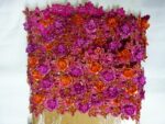 Fuchsia and Orange Beads Flowers