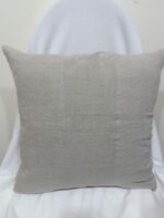 Natural Grey Lino Pillow 19"x19"