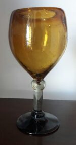 Water Glass Amber 7"