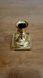 Gold metallic candle holder 3"