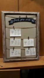 White Distress Frame For Clips