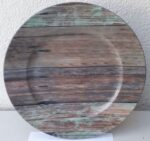 Wood Style Charger Plate