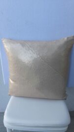 Pillowcase Sequins Champagne 15"x15"