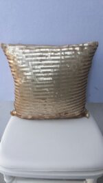 Pillowcase Sequins Gold 15"x15"