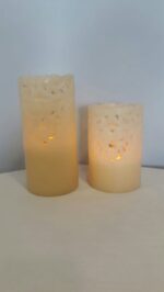 Led Flameless Pilar Candle With Timer