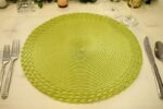 Green Doily Plate