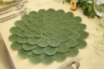 Tree Leaves Doily Round Plate
