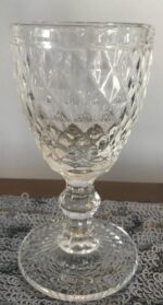Clear vintage water glass