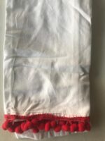 Napkin snow with red pompons