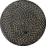 Black& Natural Wooven Mat